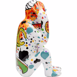 Figurka dekoracyjna GRAFFITI MONKEY 40 cm - wielokolorowy
