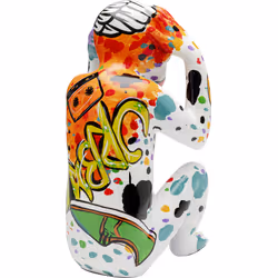 Figurka dekoracyjna GRAFFITI MONKEY 40 cm - wielokolorowy