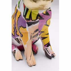 Figurka dekoracyjna GRAFFITI PIG 20 cm - wielokolorowy