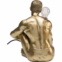 Lampa stołowa NUDE MAN SIT - złoty