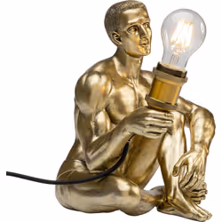 Lampa stołowa NUDE MAN SIT - złoty