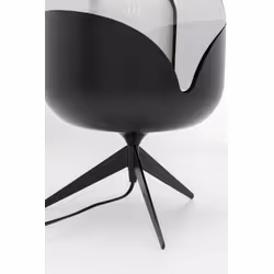 Lampa stołowa GOBLET BALL - dymiony/czarny