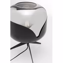 Lampa stołowa GOBLET BALL - dymiony/czarny