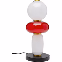 Lampa stołowa SUGAR - biały/czerwony