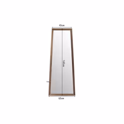 Lustro ścienne AREZZO COFFEE Trapez 65x160 - brązowy