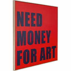Obraz NEED MONEY 80x80