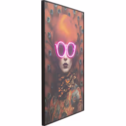 Obraz LED FANCY RED LADY 120x80