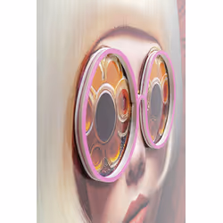 Obraz LED FANCY BLONDE LADY 80x120