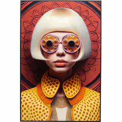 Obraz LED FANCY BLONDE LADY 80x120