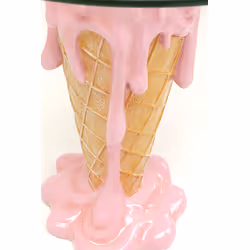 Stolik boczny okrąły ICE CREAM PINK 48 cm - różowy