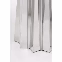 Stół okrągły AMORA STONE 120 cm - szary/srebrny