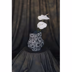 Wazon ANEMONE 33 cm - szary