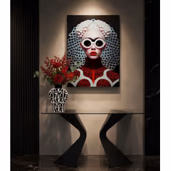 Wazon ARTISTICO - czarno-biały