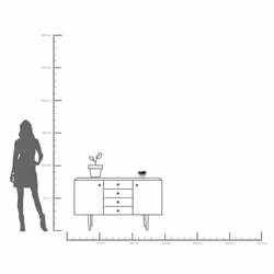 Misa dekoracyjna BALANCE - transparentny/czarny