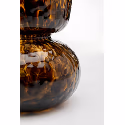 Wazon szklany CARAMEL 25 cm - brązowy