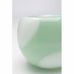 Wazon szklany PUNTI 15 cm - zielony