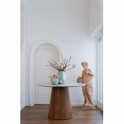 Wazon szklany PUNTI 20 cm - zielony