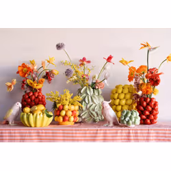 Wazon STRAWBERRIES 30 cm - czerwony
