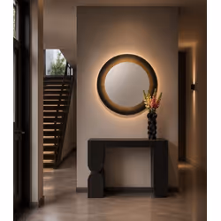 Wazon z porcelany VIENTO 35 cm - czarny