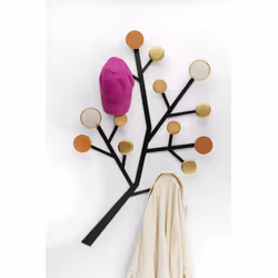 Wieszak ścianny BUBBLE TREE METALLIC - czarny/złoty