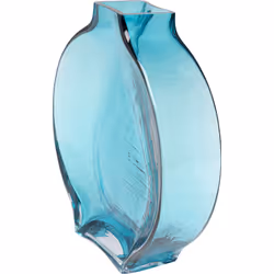 Wazon szklany TOJA 27 cm - niebieski