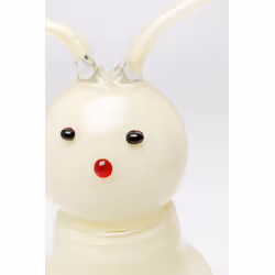 Wazon szklany TOJA FACE 34 cm - żółty
