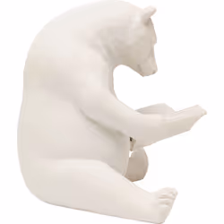 Figurka dekoracyjna READING BEARS - szarobeżowy