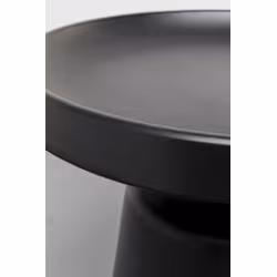 Stolik boczny okrągły LIMA 50 cm - czarny