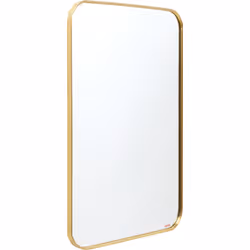 Lustro ścienne SIMPLY BRASS 80x120 - brązowy