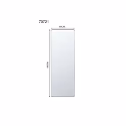 Lustro ścienne SIMPLY BRASS 60x180 - brązowy