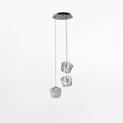 Lampa wisząca COLORE MD3350A-3BL/C - transparentny