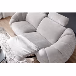 Sofa 2-elementowa z funkcją relaks KINSALE - szary