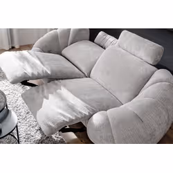 Sofa 2-elementowa z funkcją relaks KINSALE - szary