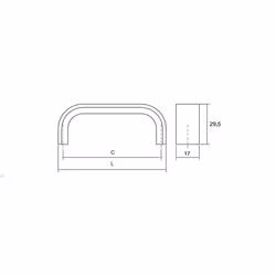 Uchwyt SENSE MINI 0301/160 czarny mat Viefe