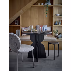 Stół okrągły VIXEN 80 cm - czarny