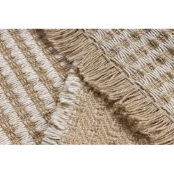 Dywan jutowy JUTE 3650 linie - krem / beż