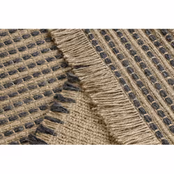 Dywan JUTE 3652 linie - czarny / beż