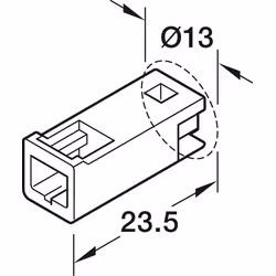 Przewód przedłużający Häfele Loox5, do opraw Häfele Loox5, 12 V, 2-żyłowy (monochromatyczny)