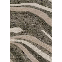 Dywan SHAPE WAVE 200x300 - zielony/beżowy