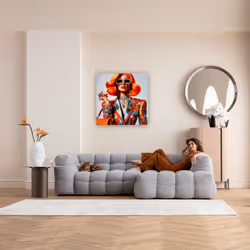 Obraz szklany MUSE POSH 100x100