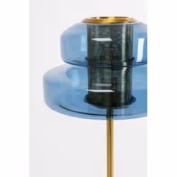 Lampa podłogowa ARCADIA - niebieski/złoty