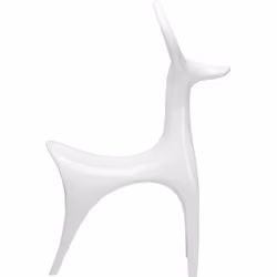 Dekoracja stojąca FAWN 113 cm - biały