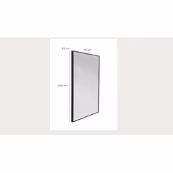 Lustro wiszące BELLA 70x100 - czarny