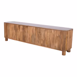 Szafka RTV drewniana 4-drzwiowa RIMINI RM-03-CR - mango caramel