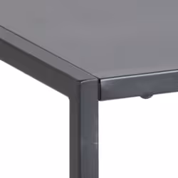 Stolik nocny z półką metalowy NEWTON - czarny