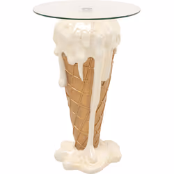 Stół bistro ICE CREAM Vanilla 48 cm - beżowy