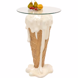 Stół bistro ICE CREAM Vanilla 48 cm - beżowy