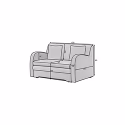 Sofa rozkładana 2-osobowa ARIO