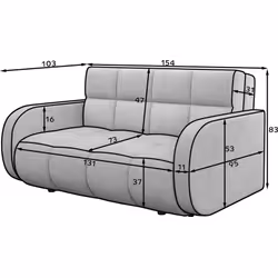 Sofa rozkładana DEVERIO