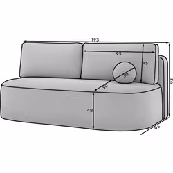 Sofa rozkładana LILANA